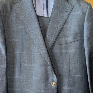 Beautiful navy checkered suit